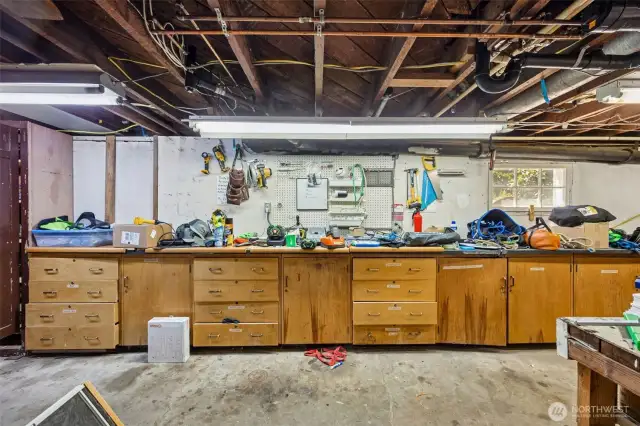 Workshop in the basement