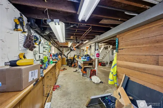Workshop in the basement