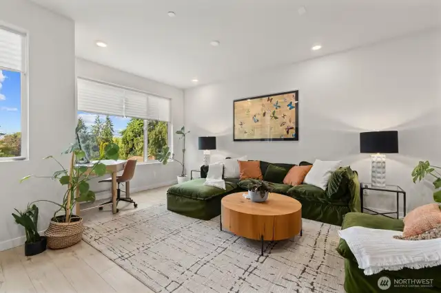 Unobstructed natural light into the living space.