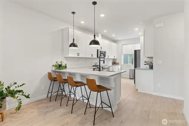 Modern finishes throughout.