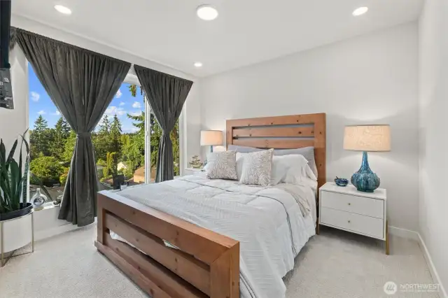 Large primary suite with territorial views.