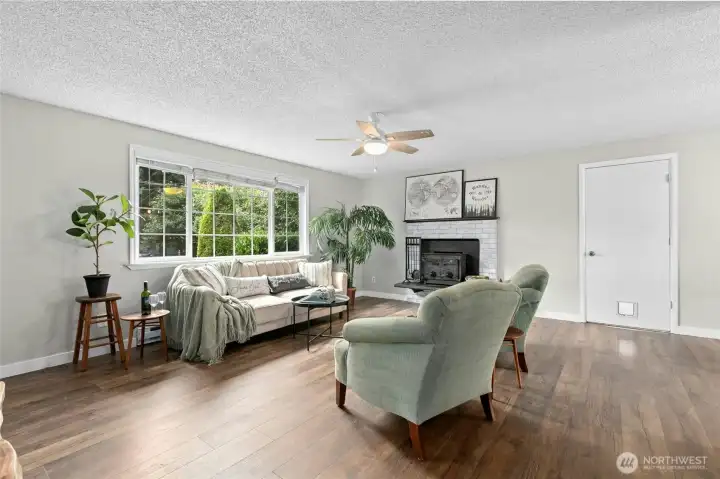 Living Room with south facing windows.