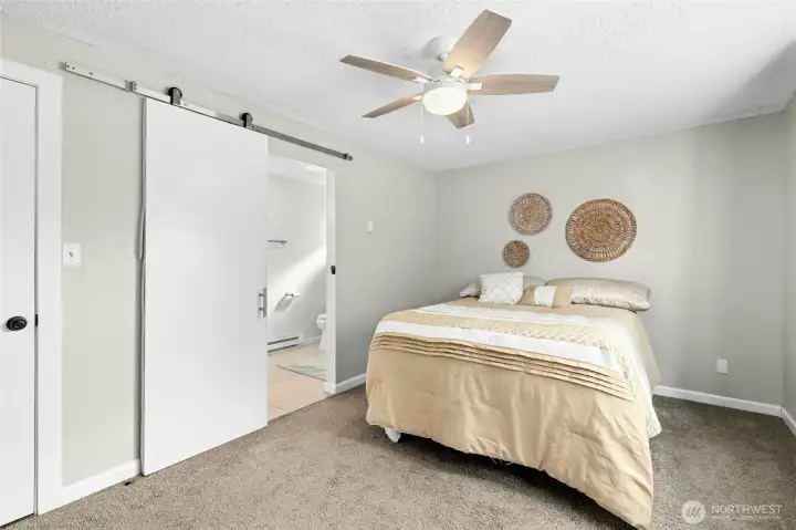 Primary Bedroom with primary bathroom attached.