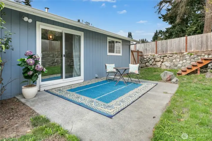 Large Patio for entertaining.