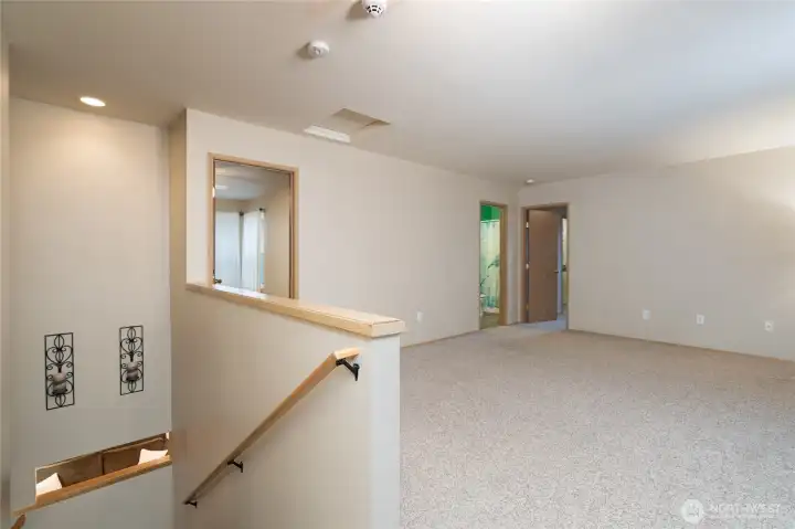 Upstairs bonus/flex room