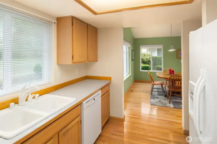 Kitchen Leads to Dining Area