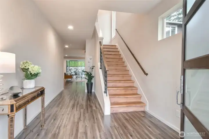 Bright and inviting entryway