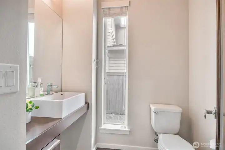 Powder room in main floor