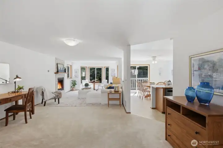 View from entry of front door