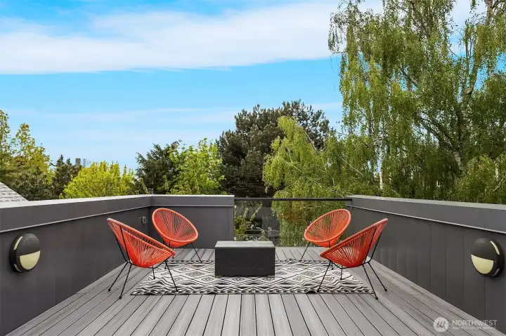Expansive ~1,000 SF rooftop deck