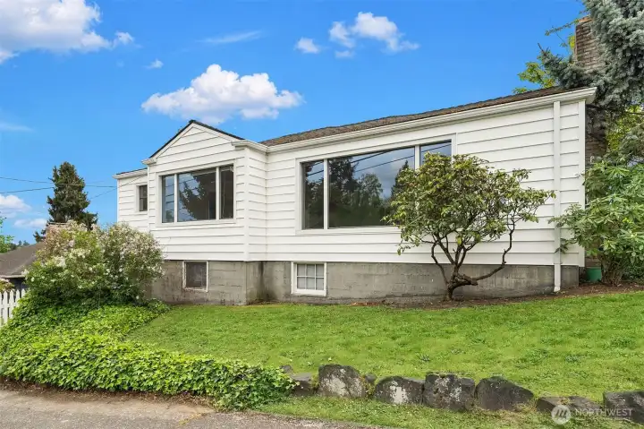 Northside of house (view from NE 88th St)