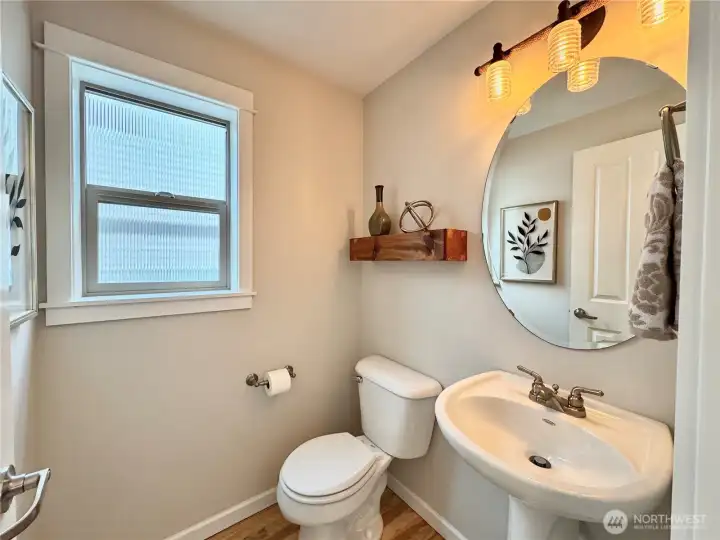 Powder room off main floor living room Powder room off main floor living room