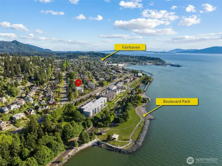 Waling distance to Boulevard Park and Fairhaven