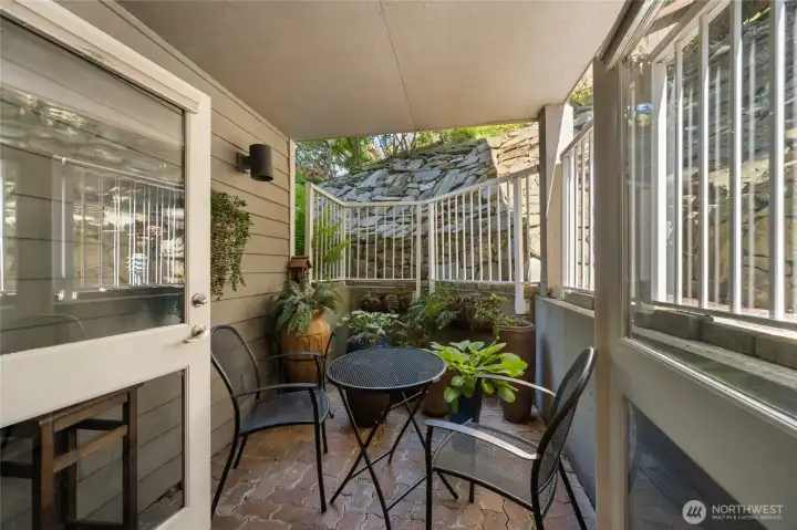 Private veranda off of primary suite