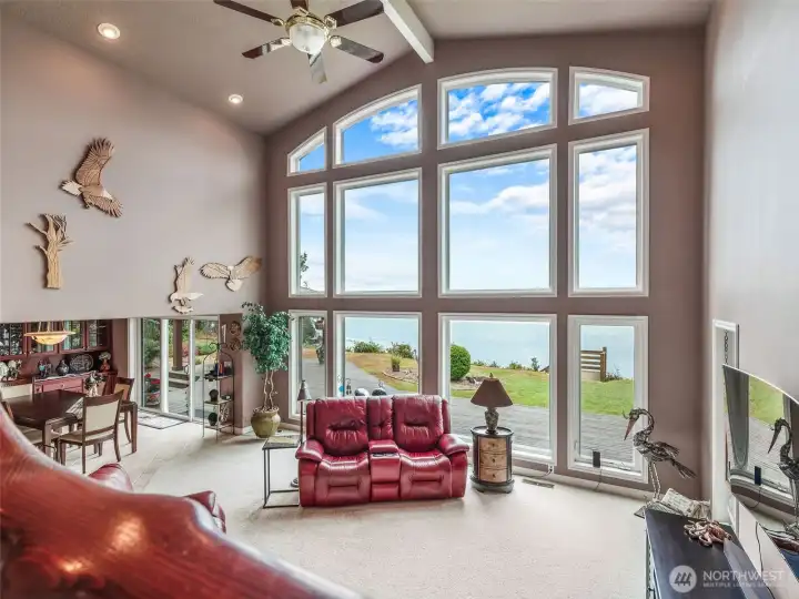 Expansive view from living room