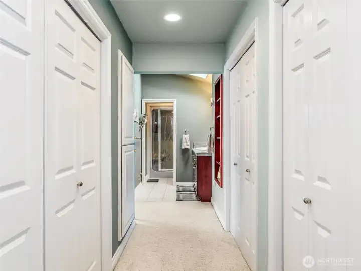 Separate closets