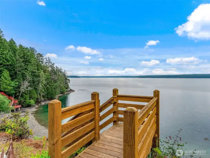 Beach stair entry