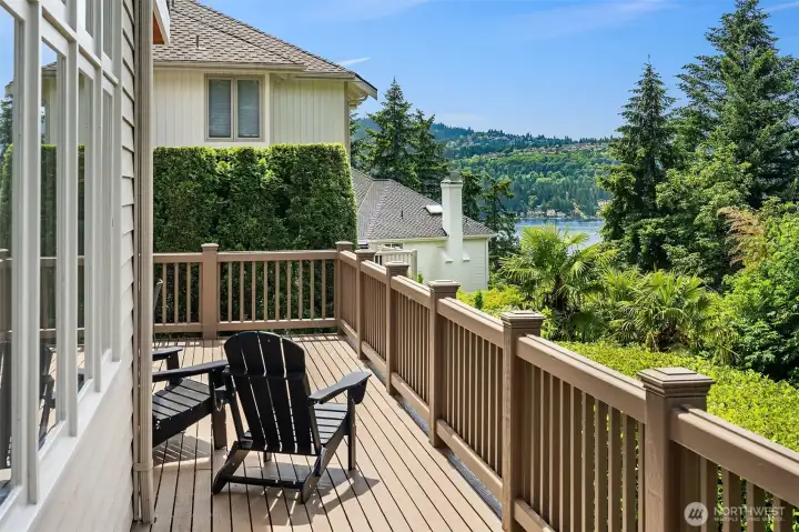 Lake views from the deck