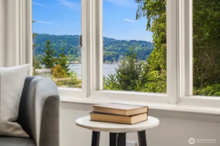 Lake Sammamish views from primary suite