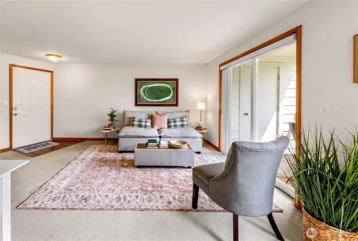 Additional storage off of private balcony