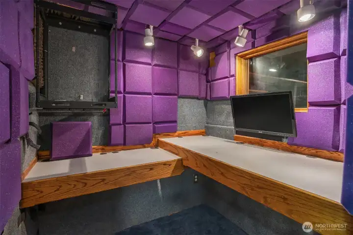 Sound Booth located in the Basement. Sound Booth located in the Basement.