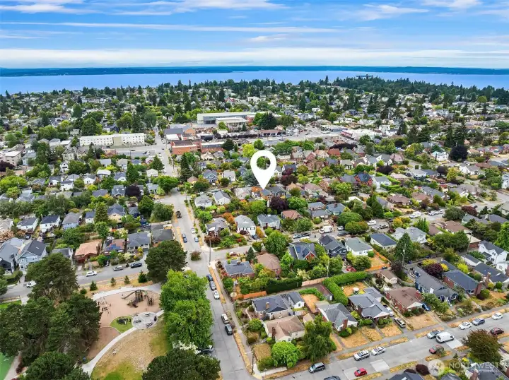 Aerial view facing Northwest. Aerial view facing Northwest.