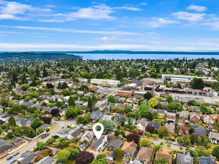 Aerial view facing Southwest. Aerial view facing Southwest.