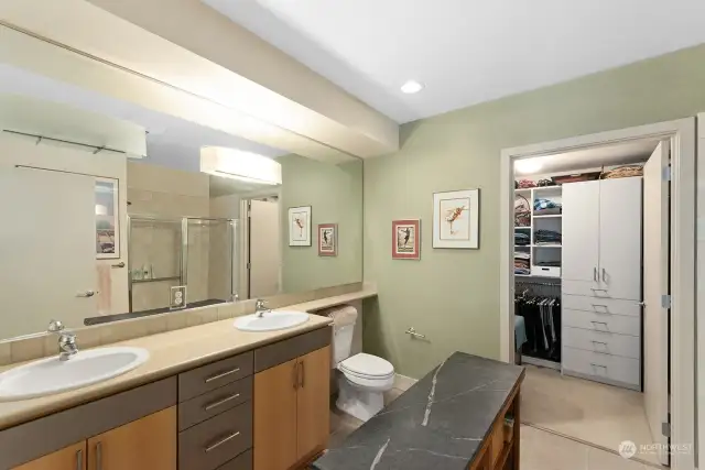 Primary Bath with Walk-in Closet in the background.