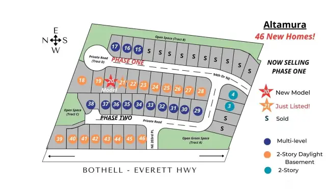 Altamura features 46 luxury residential homes near the heart of Bothell.