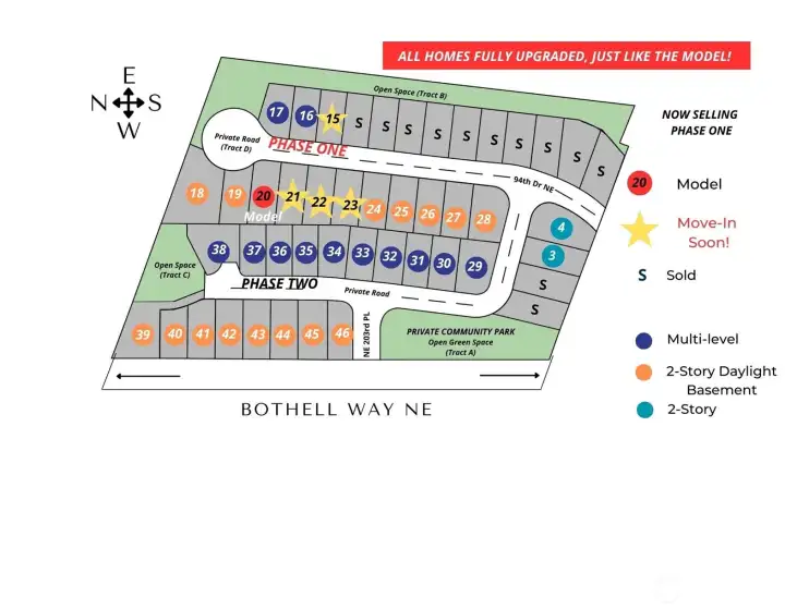 Altamura features 46 luxury residential homes near the heart of Bothell.