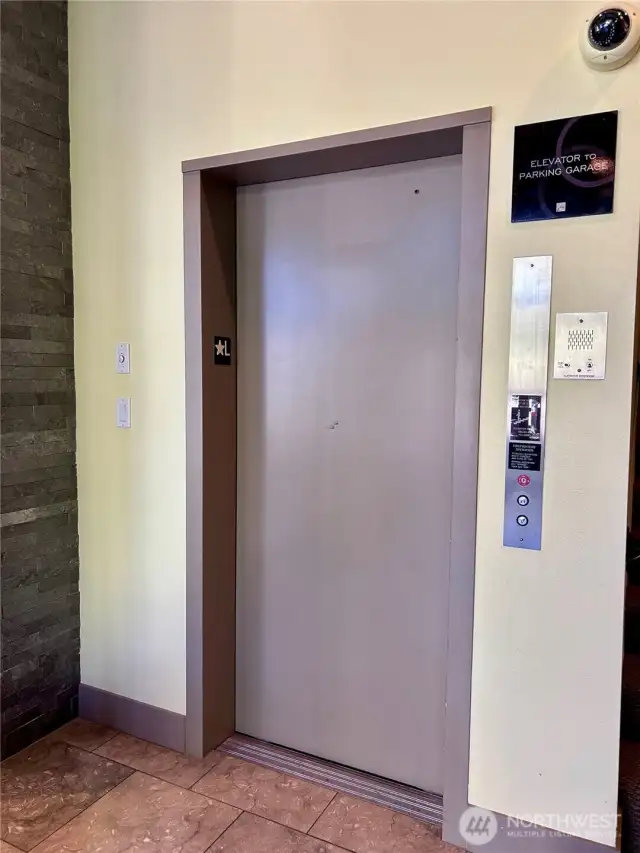 Elevator accesses lower level garage through 4th floor sun deck.