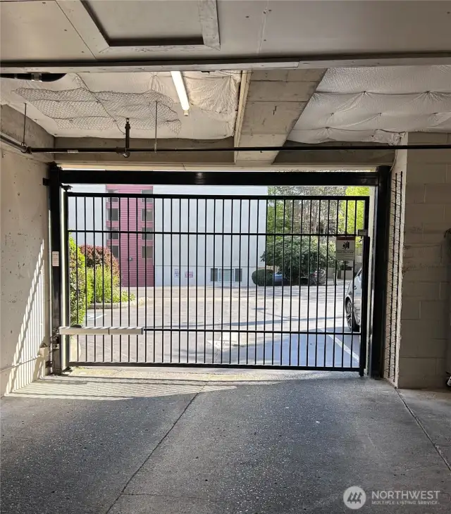Garage is gated and locked.