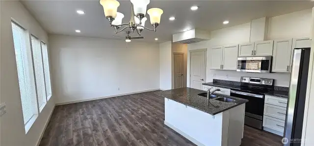 Walk in from backyard thru sliding door