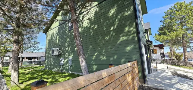 Fenced backyards