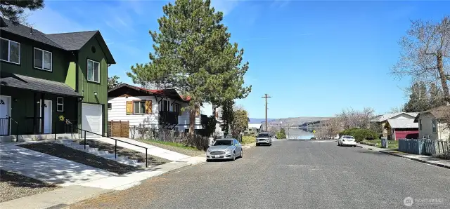 Looking north towards lake