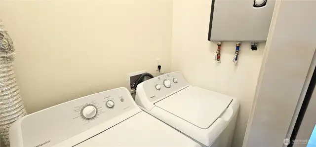 Washer Dryer include. Note insta-hotwater