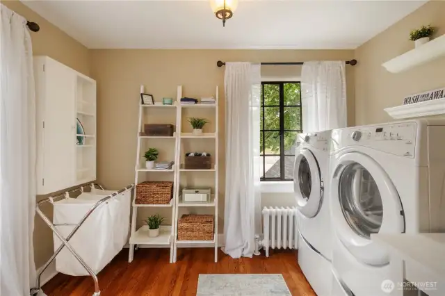 Large and convenient laundry room.  NOTE: the room has a closet and could easily be converted back into a bedroom.