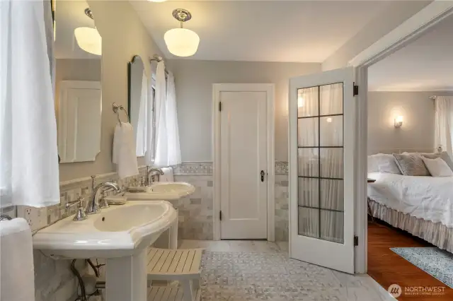 There's a second closet off the primary bathroom
