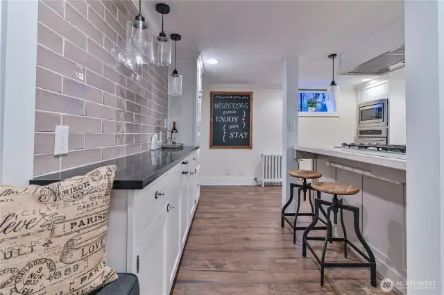 Eat in gourmet kitchen