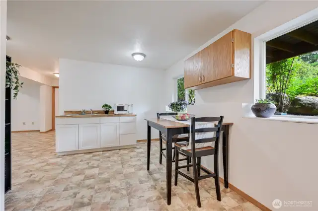 Downstairs kitchenette