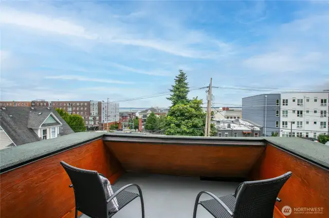 Enjoy your morning coffee or unwind with stunning sunsets on the charming private deck off the primary bedroom.