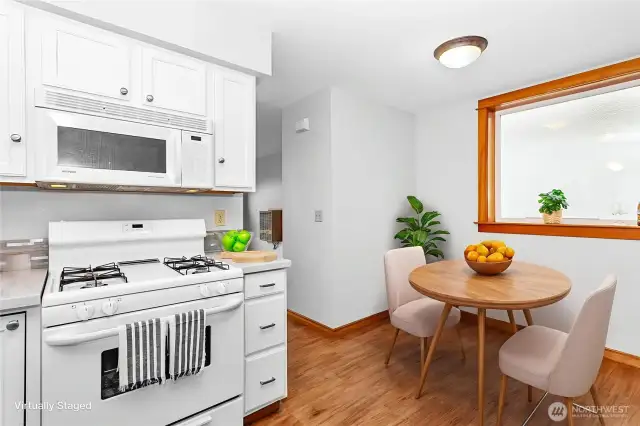 An ideal space perfectly sized for your dining room table.