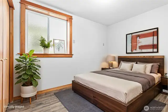 Virtually Staged ADU bedroom.