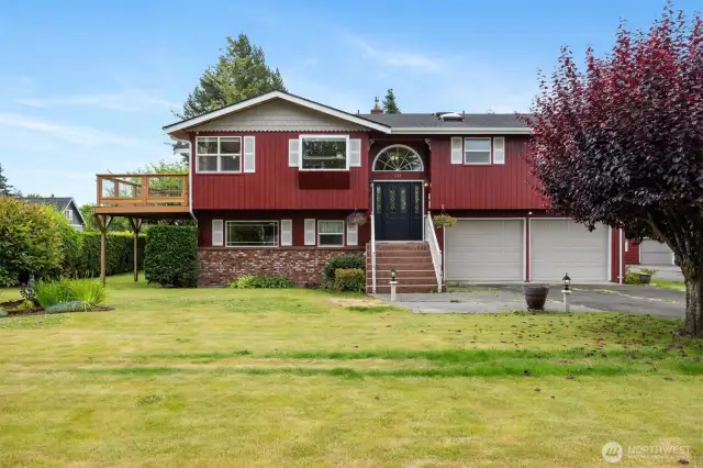 The home has fresh exterior paint and the deck is only a couple of years old.