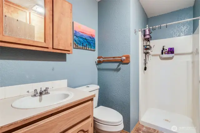 Downstairs 3/4 Bathroom W Laundry