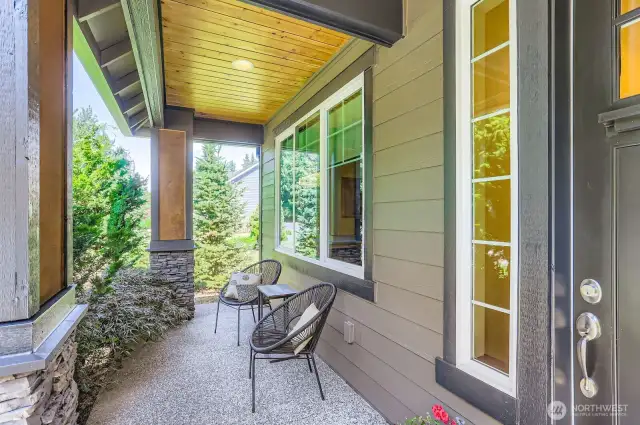 Front Porch for afternoon sunshine