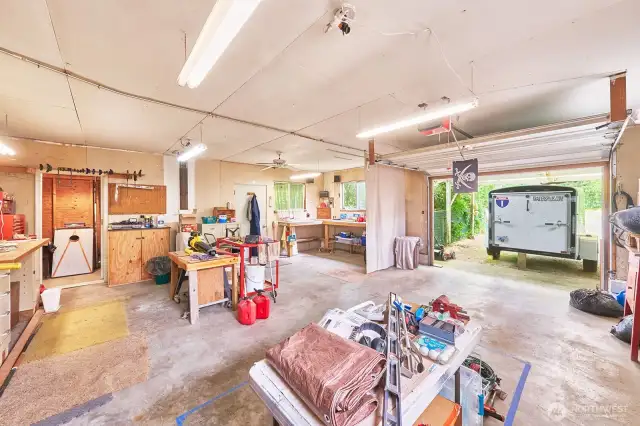 1-car garage and lots of built-in storage.