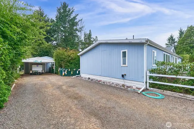 Plenty of space for driveway parking too, and RVs can remain here year-round.