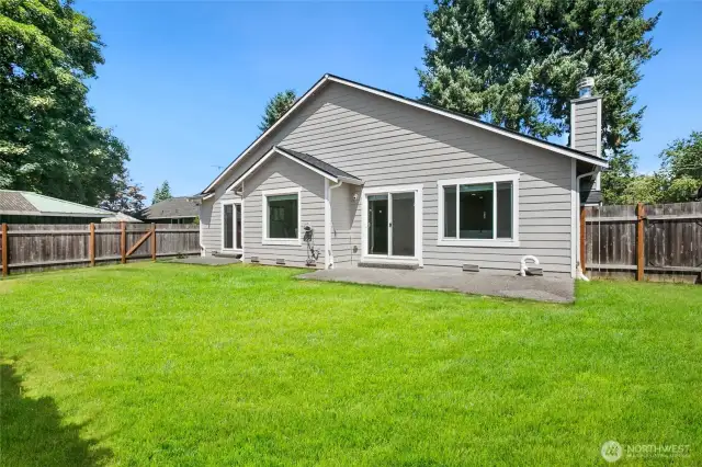 Backyard with patio