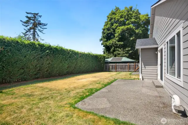 Fully Fenced Backyard